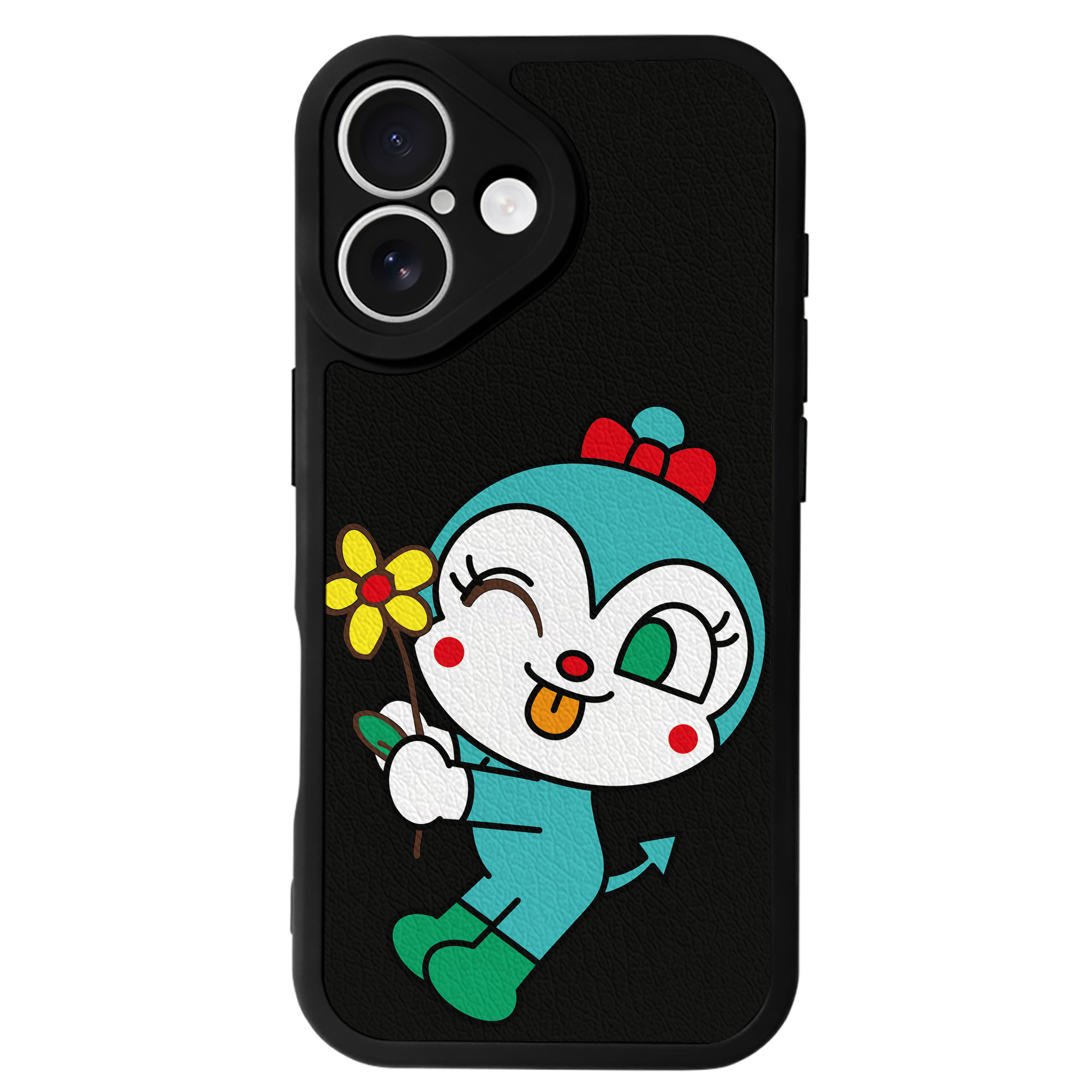 （画像用） アンパンマン Anpanman 【iPhone 16シリーズ対応】シリコンスマホケース（レザー調） 材質：シリコン
